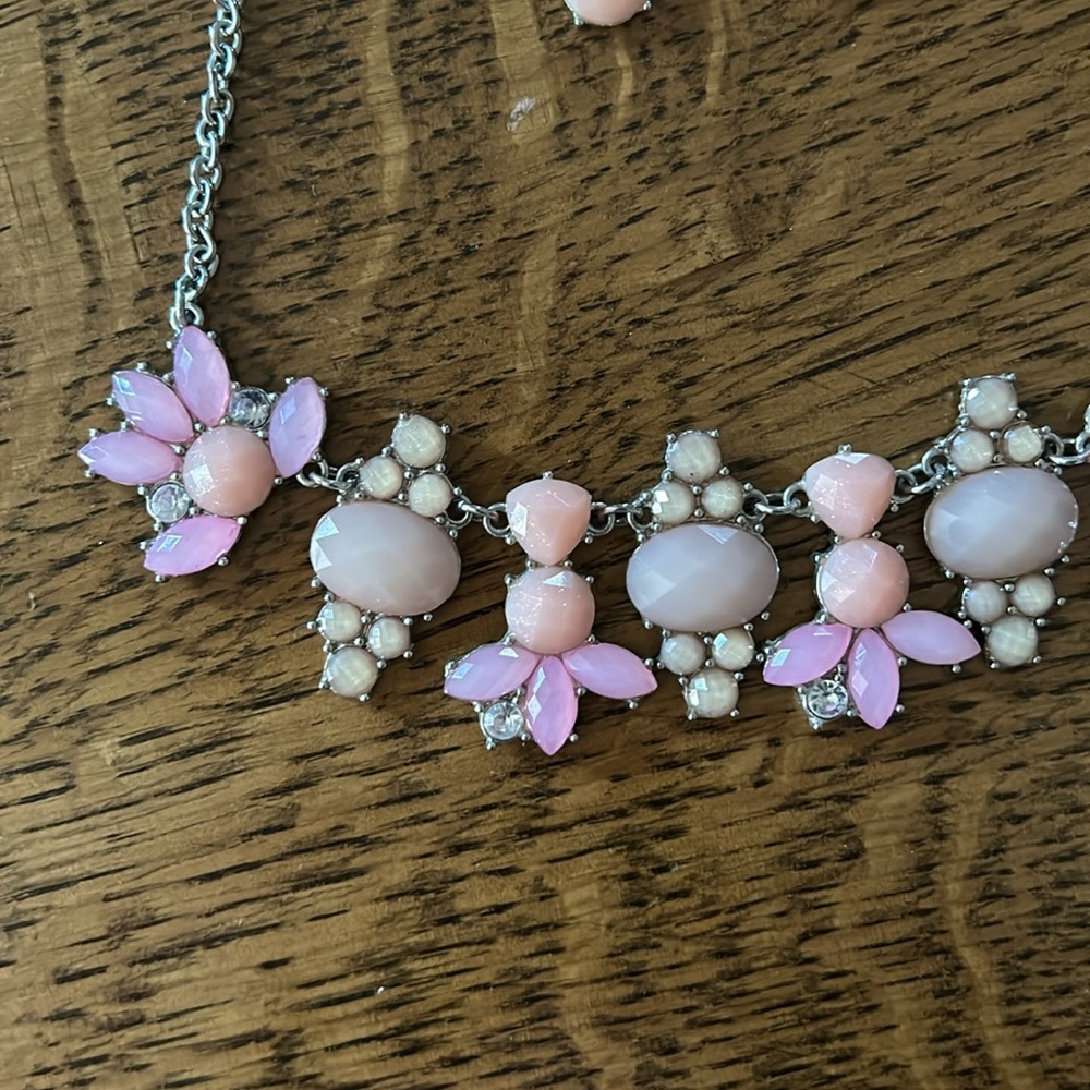 Pink Necklace & Ear Rings - Picture 3 of 3